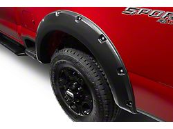 Bushwacker Pocket Style Fender Flares; Rear; Matte Black (23-25 F-350 Super Duty SRW)