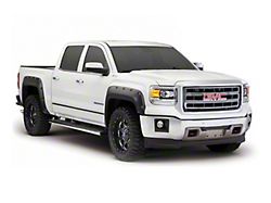Bushwacker Pocket Style Fender Flares; Front and Rear; Matte Black (14-15 Sierra 1500)