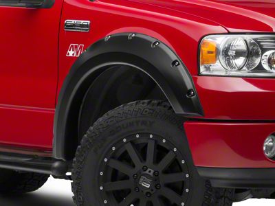 Bushwacker Pocket Style Fender Flares; Matte Black (04-08 F-150 Styleside)