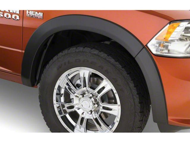 Bushwacker OE Style Fender Flares; Front and Rear; Bright Silver Metallic (16-18 RAM 1500, Excluding Rebel)