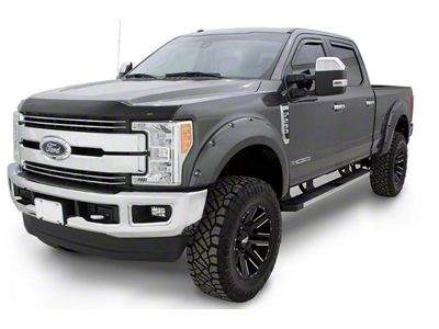 Bushwacker Pocket Style Fender Flares; Front and Rear; Billet Silver (19-24 RAM 1500, Excluding Rebel & TRX)