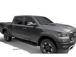 Bushwacker Pocket Style Fender Flares; Front and Rear; Matte Black (19-24 RAM 1500 Rebel)