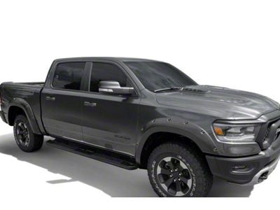 Bushwacker Pocket Style Fender Flares; Front and Rear; Matte Black (19-24 RAM 1500 Rebel)