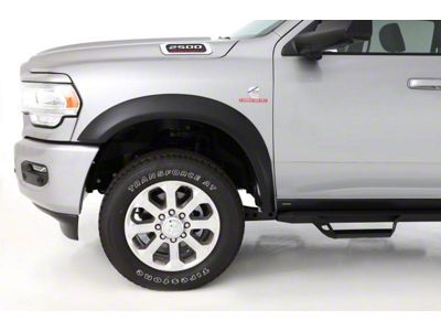 Bushwacker Extend-A-Fender Flares; Front; Matte Black (19-23 RAM 2500)