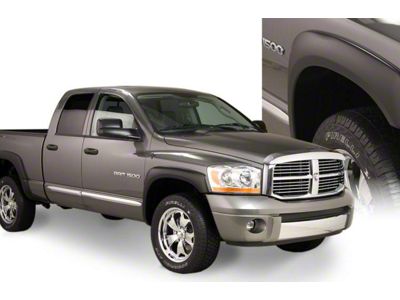 Bushwacker OE Style Fender Flares; Front and Rear; Matte Black (06-09 RAM 2500 w/ 8-Foot Box)