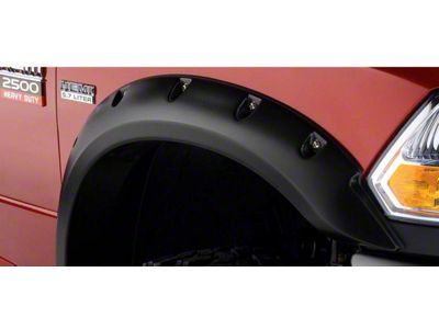 Bushwacker Pocket Style Fender Flares; Front and Rear; Black (16-18 RAM 2500)