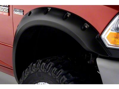 Bushwacker Pocket Style Fender Flares; Front and Rear; Bright White (16-18 RAM 2500)