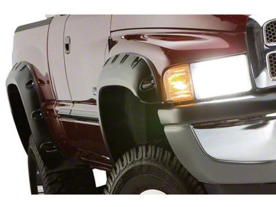 Bushwacker Pocket Style Fender Flares; Front and Rear; Matte Black (03-09 RAM 2500)