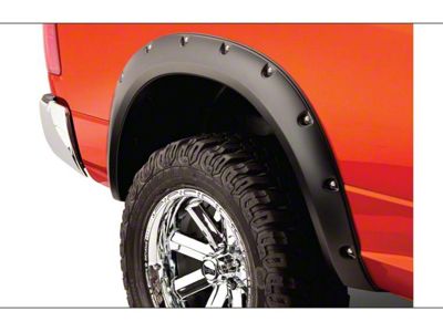 Bushwacker Pocket Style Fender Flares; Rear; Matte Black (10-24 RAM 2500)