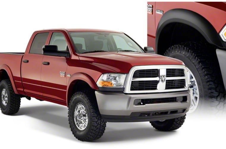 Bushwacker RAM 3500 ExtendAFender Flares; Front and Rear; Matte Black