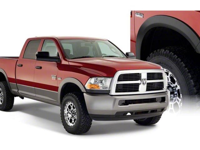 Bushwacker OE Style Fender Flares; Front and Rear; Bright White (16-18 RAM 3500)