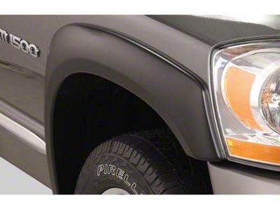 Bushwacker OE Style Fender Flares; Front; Matte Black (03-05 RAM 3500)