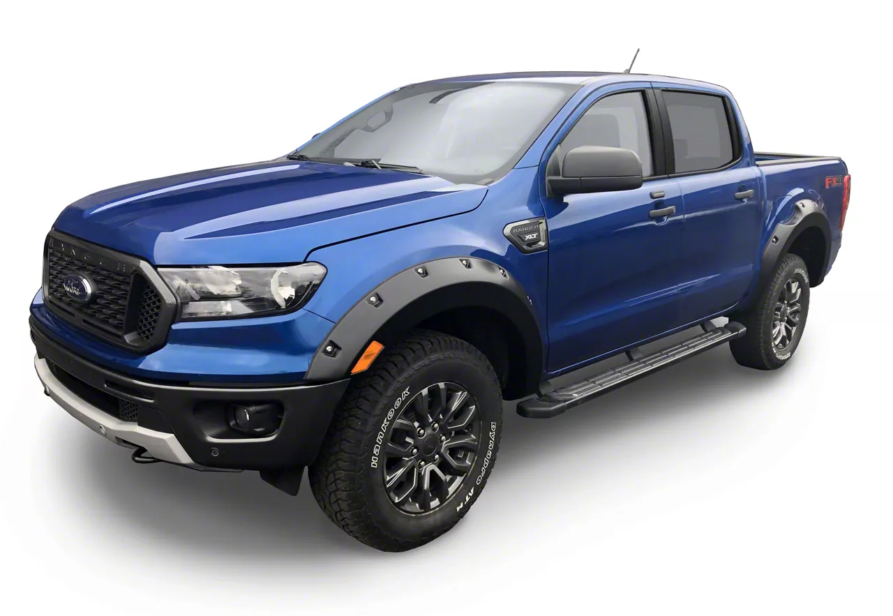 Bushwacker Ranger Pocket Style Fender Flares; Matte Black