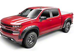 Bushwacker Forge Style Fender Flares; Front and Rear; Textured Black (19-23 Sierra 1500)