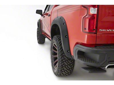 Bushwacker Pocket Style Fender Flares; Onyx Black (22-25 Sierra 1500)