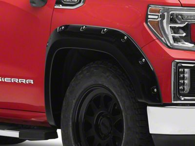 Bushwacker Pocket Style Fender Flares; Pre-Painted (19-24 Sierra 1500 w/ 5.80-Foot Short Box)