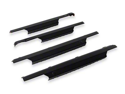 Bushwacker Trail Armor Rocker Panels; Matte Black (07-13 Sierra 1500 Crew Cab)