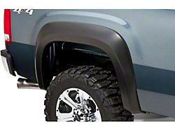 Bushwacker Extend-A-Fender Flares; Rear; Matte Black (07-14 Sierra 2500 HD)