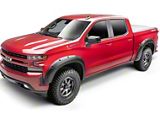 Bushwacker Forge Style Fender Flares; Front and Rear; Textured Black (07-14 Sierra 2500 HD)
