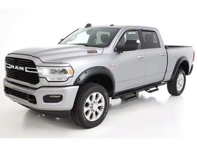 Bushwacker Pocket Style Fender Flares; Front; Matte Black (20-25 Sierra 2500 HD)