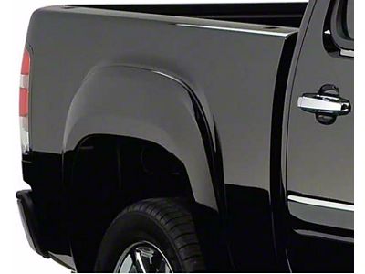 Bushwacker OE Style Fender Flares; Rear; Matte Black (07-14 Sierra 3500 HD)