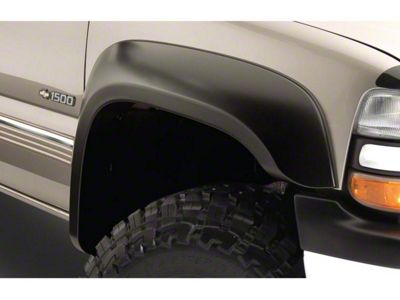 Bushwacker Extend-A-Fender Flares with Extended Coverage; Front and Rear; Matte Black (99-06 Silverado 1500 Fleetside)