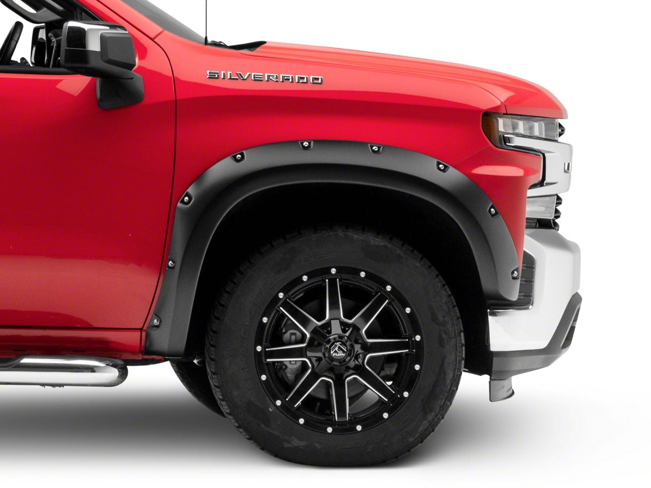 Bushwacker Pocket Style Flares 2019-2021 Chevrolet Silverado 1500 (Set of 4 Black) main image 0