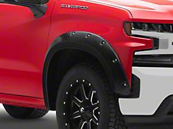 Bushwacker Pocket Style Fender Flares; Front and Rear; Matte Black (19-23 Silverado 1500)
