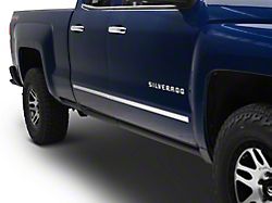 Bushwacker Trail Armor Rocker Panels; Matte Black (14-18 Silverado 1500 Double Cab)