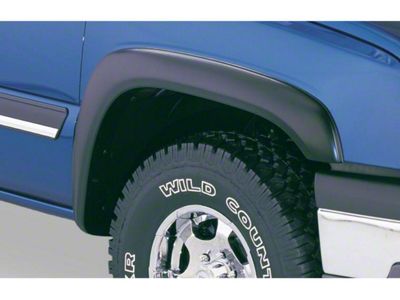 Bushwacker Extend-A-Fender Flares; Front; Matte Black (07-14 Silverado 2500 HD)