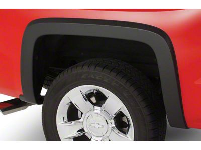 Bushwacker OE Style Fender Flares; Rear; Matte Black (15-19 Silverado 2500 HD)