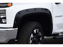 Bushwacker Pocket Style Fender Flares; Matte Black (20-25 Silverado 3500 HD)