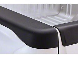 Bushwacker Smoothback Ultimate BedRail Cap without Stake Pocket Holes; Matte Black (07-14 Silverado 3500 HD SRW w/ 8-Foot Long Box)