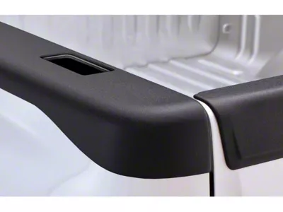 Bushwacker Smoothback Ultimate BedRail Cap with Stake Pocket Holes; Matte Black (07-14 Silverado 3500 HD SRW w/ 8-Foot Long Box)