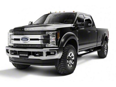 Bushwacker Extend-A-Fender Flares; Matte Black (17-22 F-250 Super Duty)