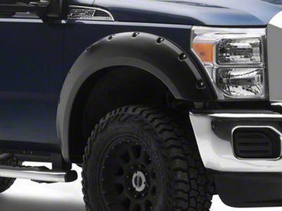 Bushwacker Pocket Style Fender Flares; Matte Black (11-16 F-250 Super Duty)