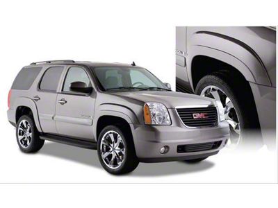 Bushwacker OE Style Fender Flares; Front and Rear; Matte Black (07-11 Yukon)