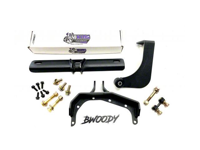 Bwoody Performance Front Differential Brace and Rear Adjustable 8.80-Inch Differential Brace; Black (15-24 F-150 w/ 8.8-Inch Rear Differential, Excluding Raptor)
