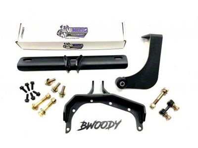 Bwoody Performance Front Differential Brace and Rear Adjustable 9.75-Inch Differential Brace; Black (15-25 F-150 w/ 9.75-Inch Rear Differential, Excluding Raptor)