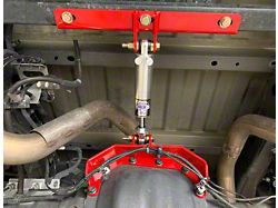 Bwoody Performance Rear Adjustable 8.80-Inch Differential Brace; Red (15-23 F-150 w/ 8.8-Inch Rear Differential, Excluding Raptor)