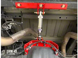 Bwoody Performance Rear Adjustable 8.80-Inch Differential Brace; Red (15-24 F-150 w/ 8.8-Inch Rear Differential, Excluding Raptor)
