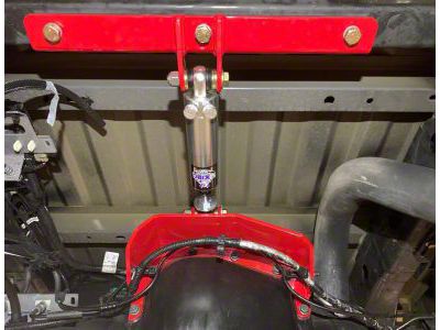 Bwoody Performance Rear Adjustable 9.75-Inch Differential Brace; Red (15-25 F-150 w/ 9.75-Inch Rear Differential, Excluding Raptor)