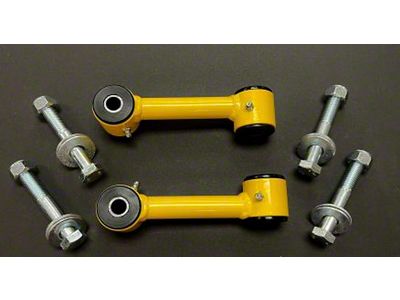 Bwoody Performance Front Sway Bar Links with Grease Fittings; Wrinkle Black (21-24 RAM 1500 TRX)