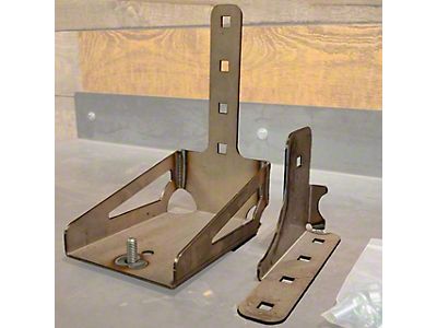 Hi-Lift Jack Holder Carrier Mount – For Chevy, Dodge, Ford Pickup Truck Bed Bumper – Heavy Duty Steel, Black Coated