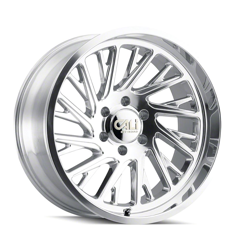 1 X CALI OFF-ROAD PURGE 20X10 6-139.7 106 Hub -25 Offset Silver Wheel Rim