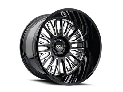 Cali Off-Road Vertex Gloss Black Milled 6-Lug Wheel; 24x14; -76mm Offset (04-08 F-150)