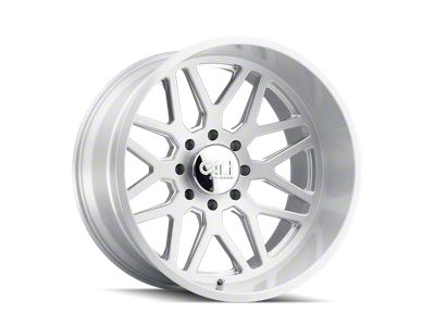 Cali Off-Road Invader Brushed Milled 6-Lug Wheel; 20x10; -25mm Offset (07-13 Sierra 1500)