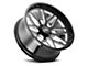 Cali Off-Road Invader Gloss Black Milled 6-Lug Wheel; 22x12; -51mm Offset (07-14 Yukon)
