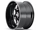 Cali Off-Road Sevenfold Gloss Black Milled 6-Lug Wheel; 22x12; -51mm Offset (07-14 Yukon)