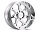 Cali Off-Road Sevenfold Polished Milled 6-Lug Wheel; 22x12; -51mm Offset (07-14 Yukon)
